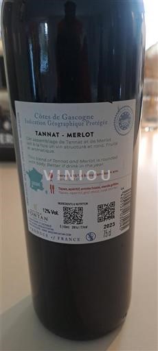 Jugozahod Côtes de Gascogne TANNAT - MERLOT 2023