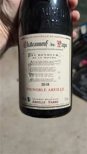 Rona dolina Châteauneuf-du-Pape Vignoble Abeille 2018