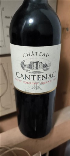 Bordeaux Saint-Émilion Grand Cru Château Cantenac 2005