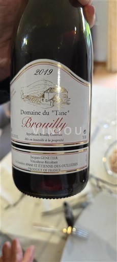 Beaujolais Brouilly Domaine Tane 2019