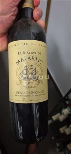 Bordeaux Pessac-Léognan Malartic La Réserve de Malartic Le Sillage 2010