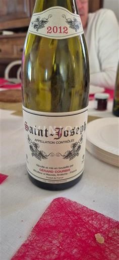 Vini Rouge sec Gérard Courbis 2012 Francia Valle del Rodano Saint-Joseph AOC