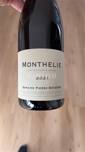 Viner Rouge sec Domaine Pierre Boisson 2021 Frankrike Burgund Monthélie AOC