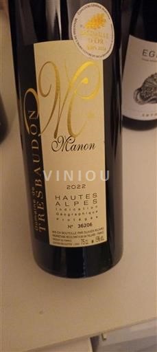 Provence, hạ lưu Rhône, Corse Hautes-Alpes Domaine Tresbaudon Manon 2022