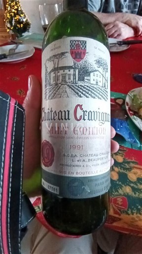 Vinhos Rouge sec Château Cravignac 1991 França Bordéus Saint-Émilion AOC