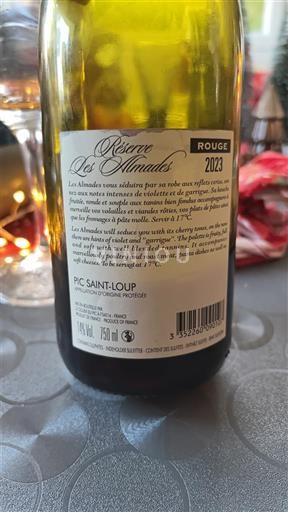 Languedoque Pic-saint-loup Les Almades Réserve 2023