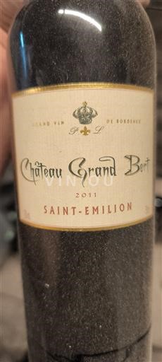 Bordeaux Saint-Émilion Château Grand Bert 2011