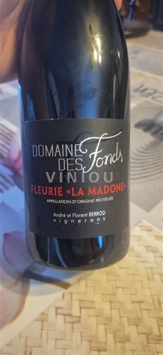 Beaujolais Fleurie Domaine S Fonds La Madone 2021