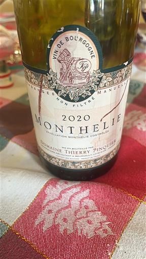 Burgundsko Monthélie Domaine Thierry Pinquier 2020