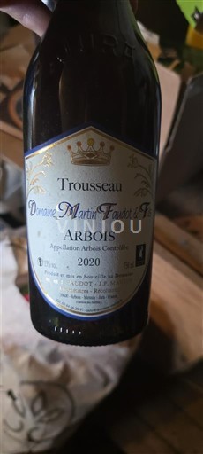 Jura Arbois Domaine Martin Faudot & Fils Trousseau 2020