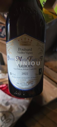 Jura Arbois Domaine Martin Faudot Poulsard Vieilles Vignes 2022