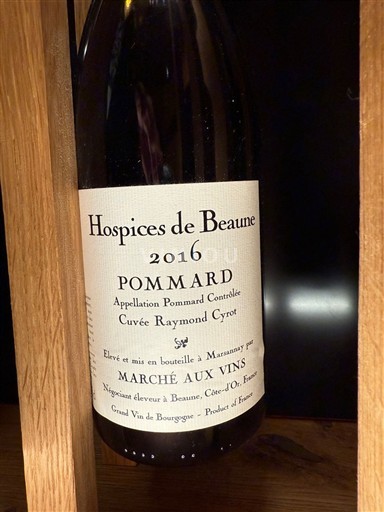 Burgundija Pommard Hospices de Beaune Raymond Cyrot 2016