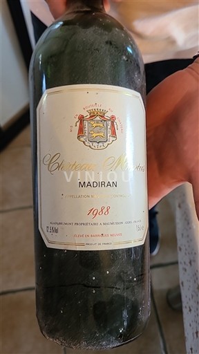 Tây Nam Madiran Château Montus 1988