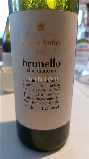 Toscana Brunello di Montalcino Poggio Antico 2007