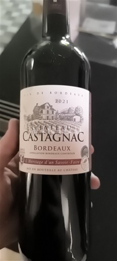 Burdeos Bordeaux Château Castagnac 2021