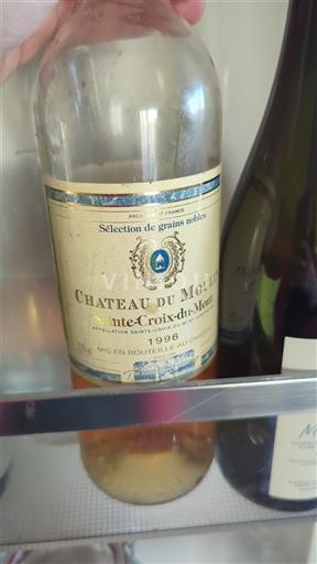 Burdeos Sainte-Croix-Du-Mont Château Moulin Sélection de grains nobles 1996