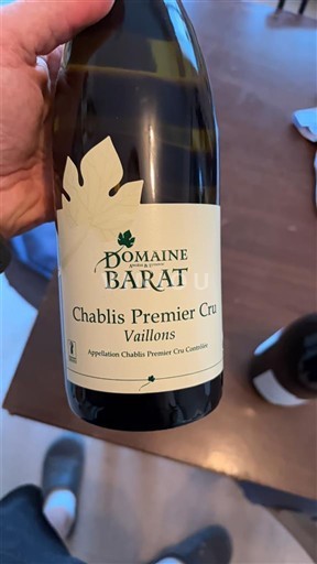 Borgoña Chablis Premier Cru Domaine Barat Vaillons Sin añada