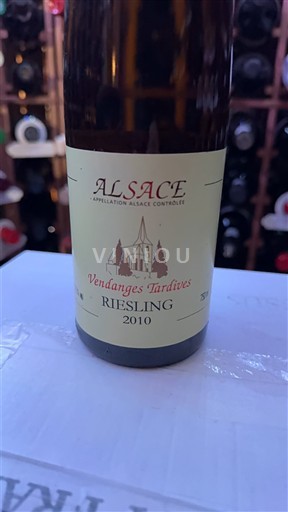 Elsass Riesling Cave Vinicole de Hunawihr Vendages tradive 2010