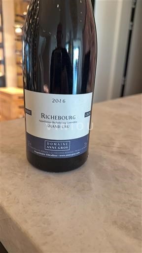 Burgundy Richebourg Grand Cru Domaine Anne Gros 2016