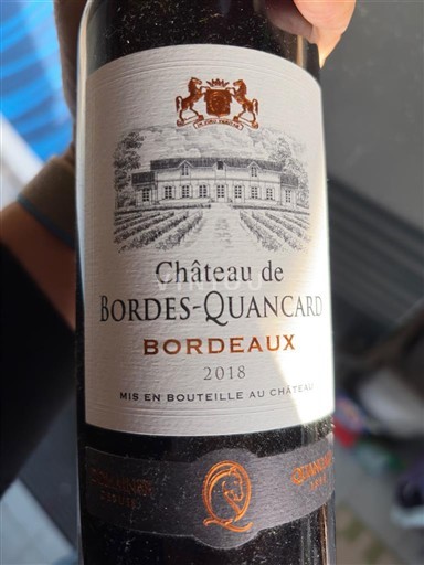 Bordeaux Château Bordes-Quancard 2018