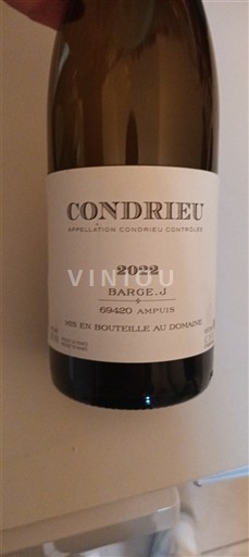 Rona dolina Condrieu Barge J 2022