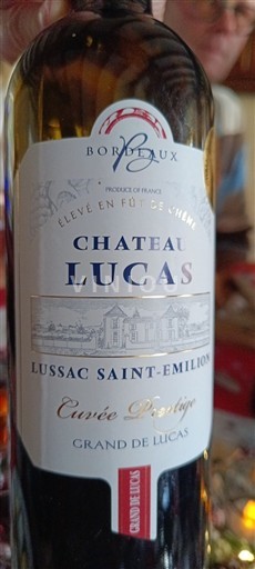 Bordeaux Lussac-Saint-Émilion Château Lucas Prestige 2016