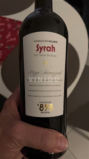 Sicilien Ospecificerad Nicosia Generazione 898 Syrah 2023