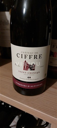 Languedoc Saint-Chinian Château Ciffre Terroirs d'Altitude 2020