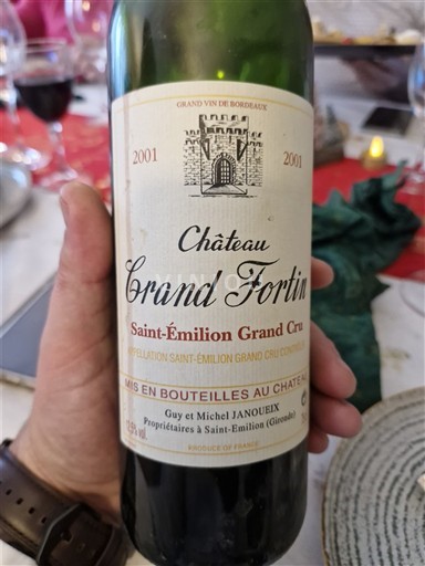 Bordeaux Saint-Émilion Grand Cru Grand Cru Château Grand Fortin 2001