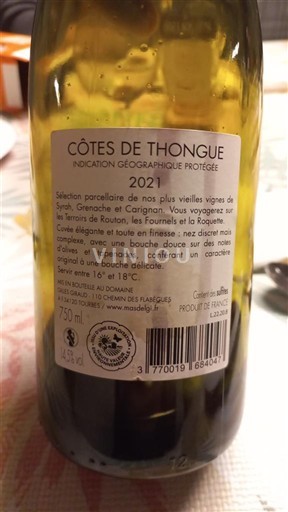 Languedoc ja Roussillon Côtes de Thongue Le Chemin des Rêves 2021