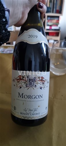 Beaujolais Morgon Benoît Lafont Les Passerilles 2019