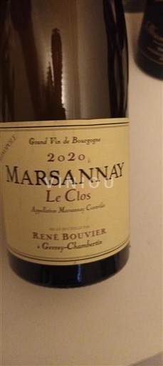 Borgoña Marsannay René Bouvier Le Clos 2020