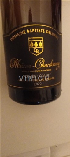 Burgundija Mâcon in Mâcon-villages Domaine Baptiste Delorme Léonie 2020