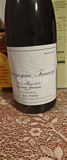 Burgundsko Irancy Domaine Doro Les Mazelots 1997
