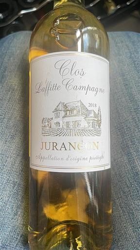 South West Jurançon Clos Laffitte Campagne 2018