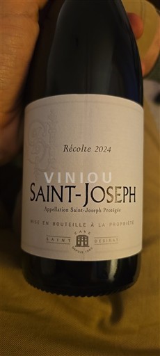 Vin Rouge sec Saint-Désirat 2024 France Vallée du Rhône Saint-Joseph AOC