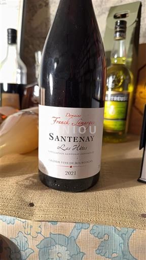 Burgundsko Santenay Domaine Franck Lamarche Les Hâtes 2021