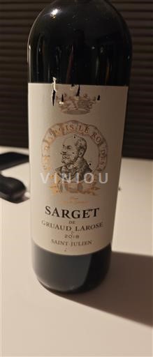 Bordeaux Saint-Julien Château Gruaud Larose Sarget de Gruaud Larose Ikke årgangsbestemt