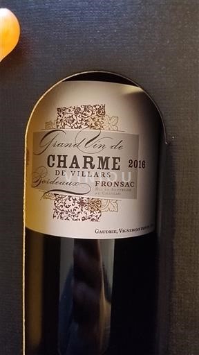 Burdeos Fronsac Château Villars Grand Vin de Charme 2016