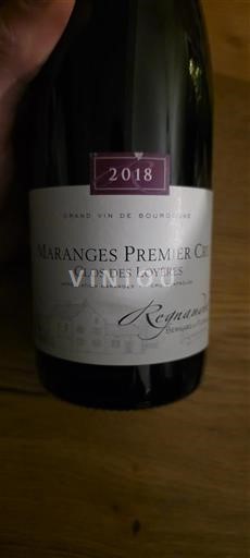 Burgundsko Maranges Premier Cru Regnaudot Clos des Loyers 2018