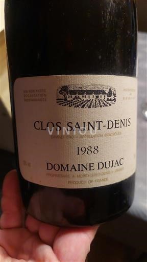Bourgogne Clos-saint-denis Grand Cru Domaine Jac 1988