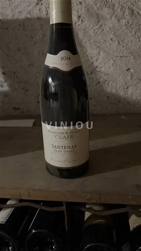 Burgundsko Santenay Françoise & Denis Clair Clos Genet 2014
