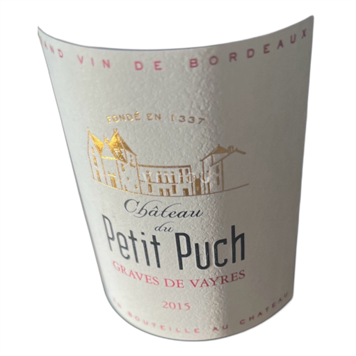 Bordeaux Graves Château Petit Puch 2015
