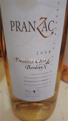 Bordeaux Prve obale Bordeauxa Pranzac 2008