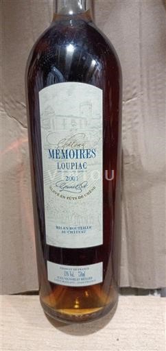 Bordeaux Loupiac Château Mémoires Grains d'or 2001