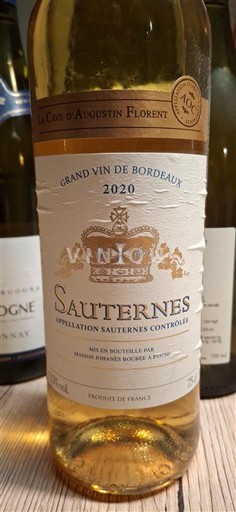 Bordeaux Sauternes La Cave Augustin Florent 2020