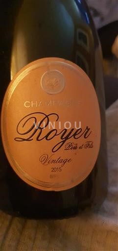 Champagne Royer Père et Fils Vintage 2015