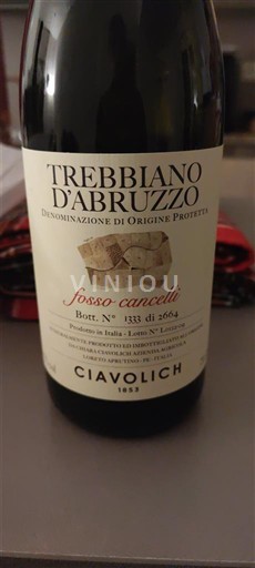 Abruzzo Wines Trebbiano d'Abruzzo Ciavolich Fosso Cancelli 2022