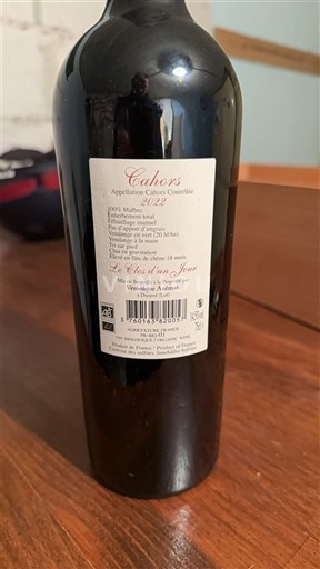 Sudoeste Cahors Le Clos d'un Jour 2022