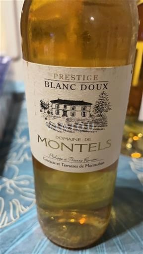 Tây Nam Coteaux và sân thượng Montauban Domaine Montels Prestige Blanc Doux 2011